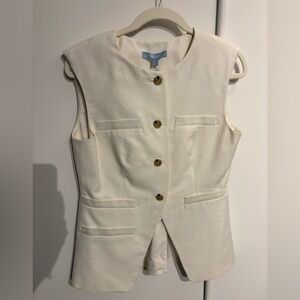 ANTONIO MELANI Cream Sleeveless Top